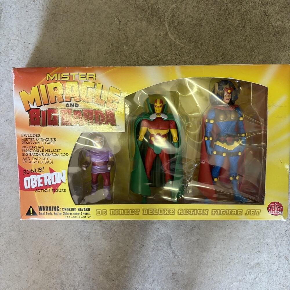 DC Direct MISTER MIRACLE & BIG BARDA Deluxe Action Figure Set NIP 2000